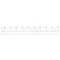 Preview: Musterabbildung von Perlentape linear Offwhitet 1,9 x 50 cm