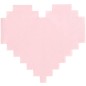 Preview: Servietten Pixel Herz rosa