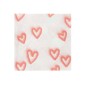 Preview: Papierservietten Herzen gesprayed