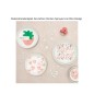 Preview: Dekorationsbeispiel Papierservietten Herzen gesprayed von Rico Design
