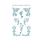 Preview: Silikonstempel florale Schnörkel 8-teilig transparent