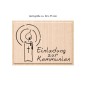 Preview: Stempel Einladung zur Kommunion Motivgröße 80 x 55 mm