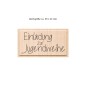 Preview: Stempel Einladung zur Jugendweihe Motiv 65x32mm