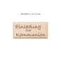Preview: Motivgröße Stempel Einladung Kommunion 63 x 25 mm