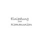 Preview: Detailansicht Motiv Einladung zur Kommunion
