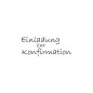 Preview: Motivdetail Einladung zur Konfirmation Stempelabdruck