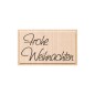 Preview: Holzstempel Frohe Weihnachten von HEYDA