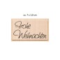 Preview: Stempel Frohe Weihnachten 7 x 3,8 cm