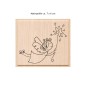 Preview: Weihnachtsstempel Frohe Botschaft 7 x 6 cm