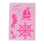 Preview: Schablone maritim A4 mit 5 Motiven