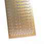 Preview: Detailansicht Stickerbogen Frohe Weihnachten gold