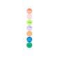 Preview: Runde Sticker mit Aufschrift Happy Birthday