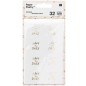 Preview: Paper Poetry Sticker Save the Date weiß gold
