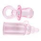 Preview: Streudeko Schnuller Flasche rosa von efco