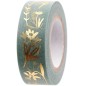 Preview: Masking-Tape Streublumen mint goldfarben