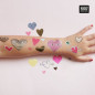 Preview: Anwendungsbeispiel Tattoos Herz-Mix 25-teilig
