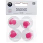 Preview: Wackelaugen Herzen pink