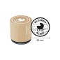 Preview: Woodies Stempel Willkommen im Leben 3cm