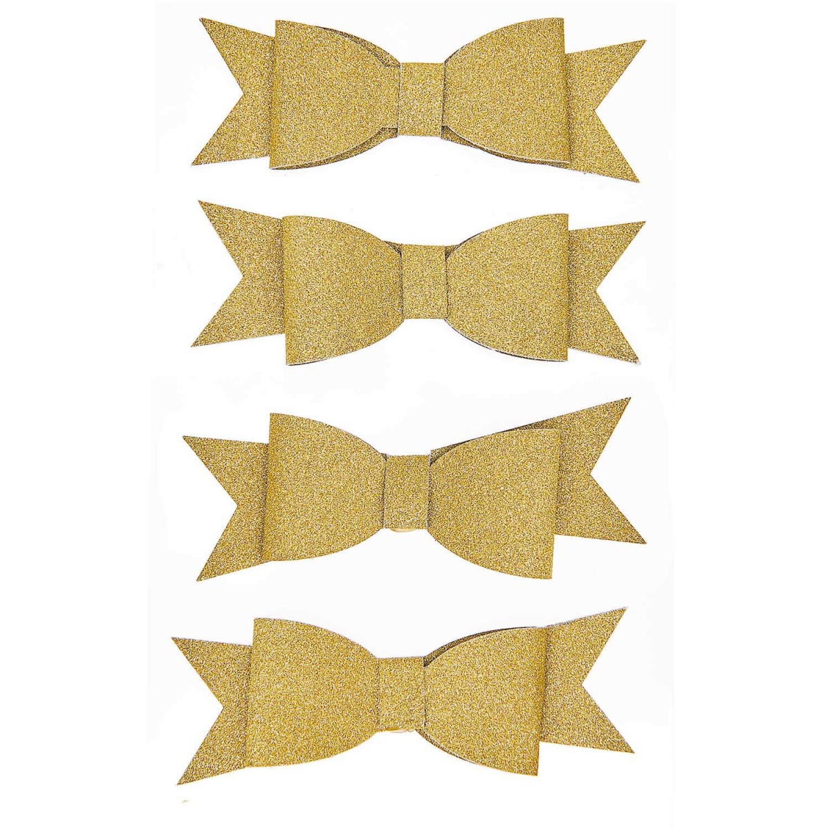 3D Sticker Schleifen Gold 4 Stück