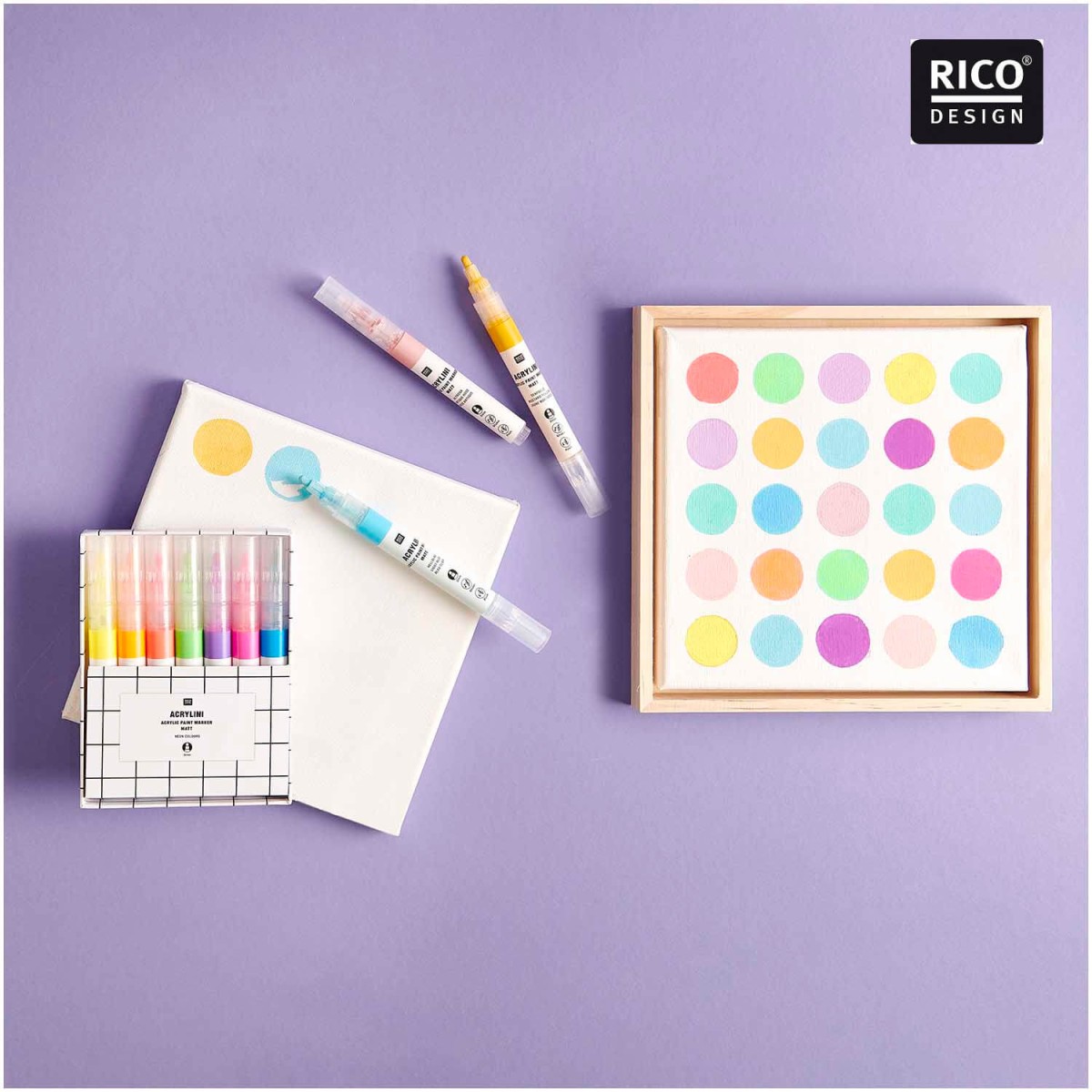 Anwendungsbeispiel Acrylini Marker Set von Rico Design