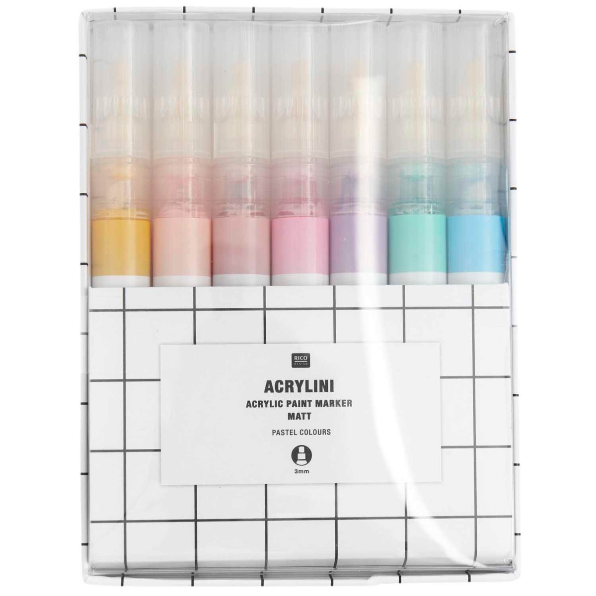 Acrylini Marker Set Pastell Colours