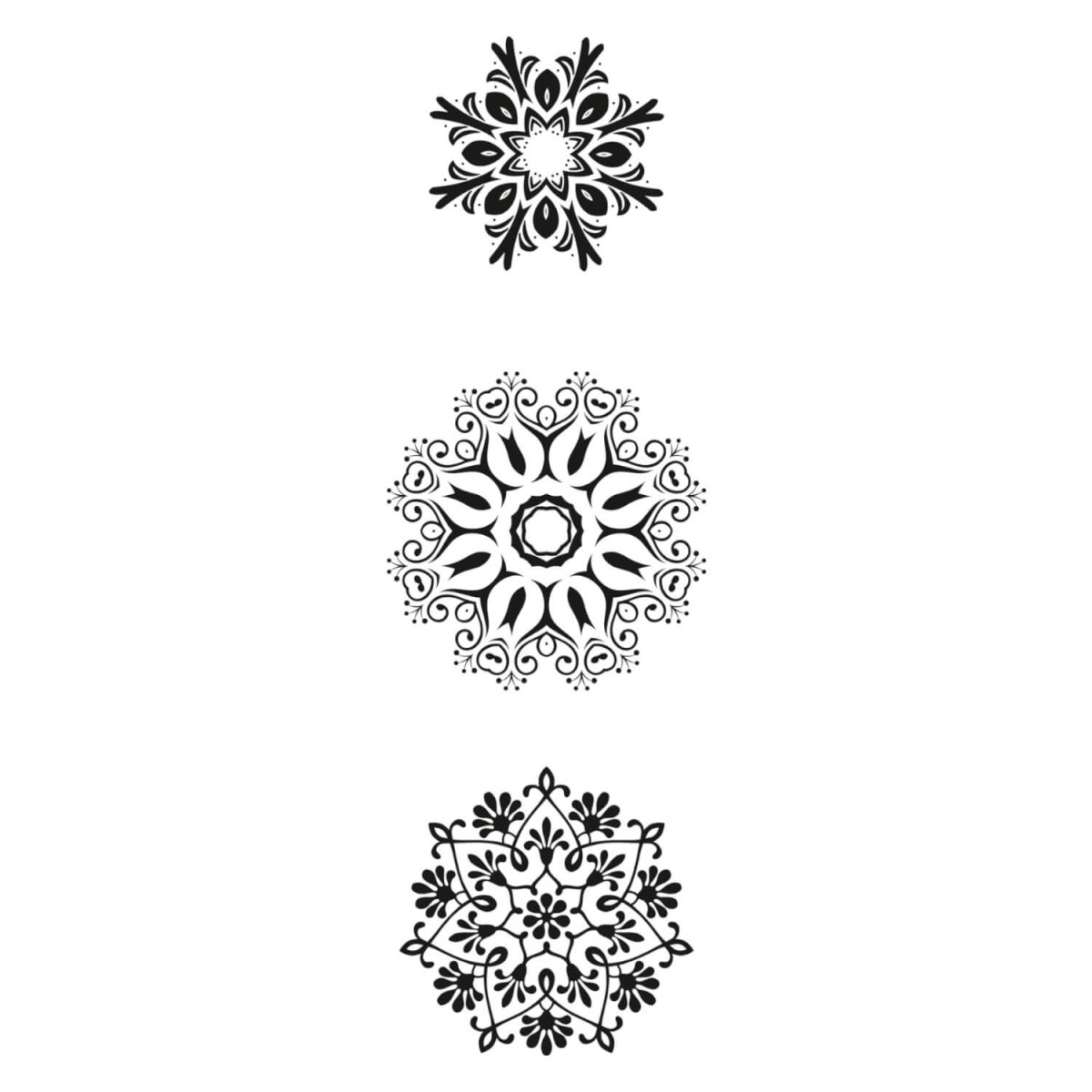 Detailansicht Motive Acrylstempel Ornamente 2