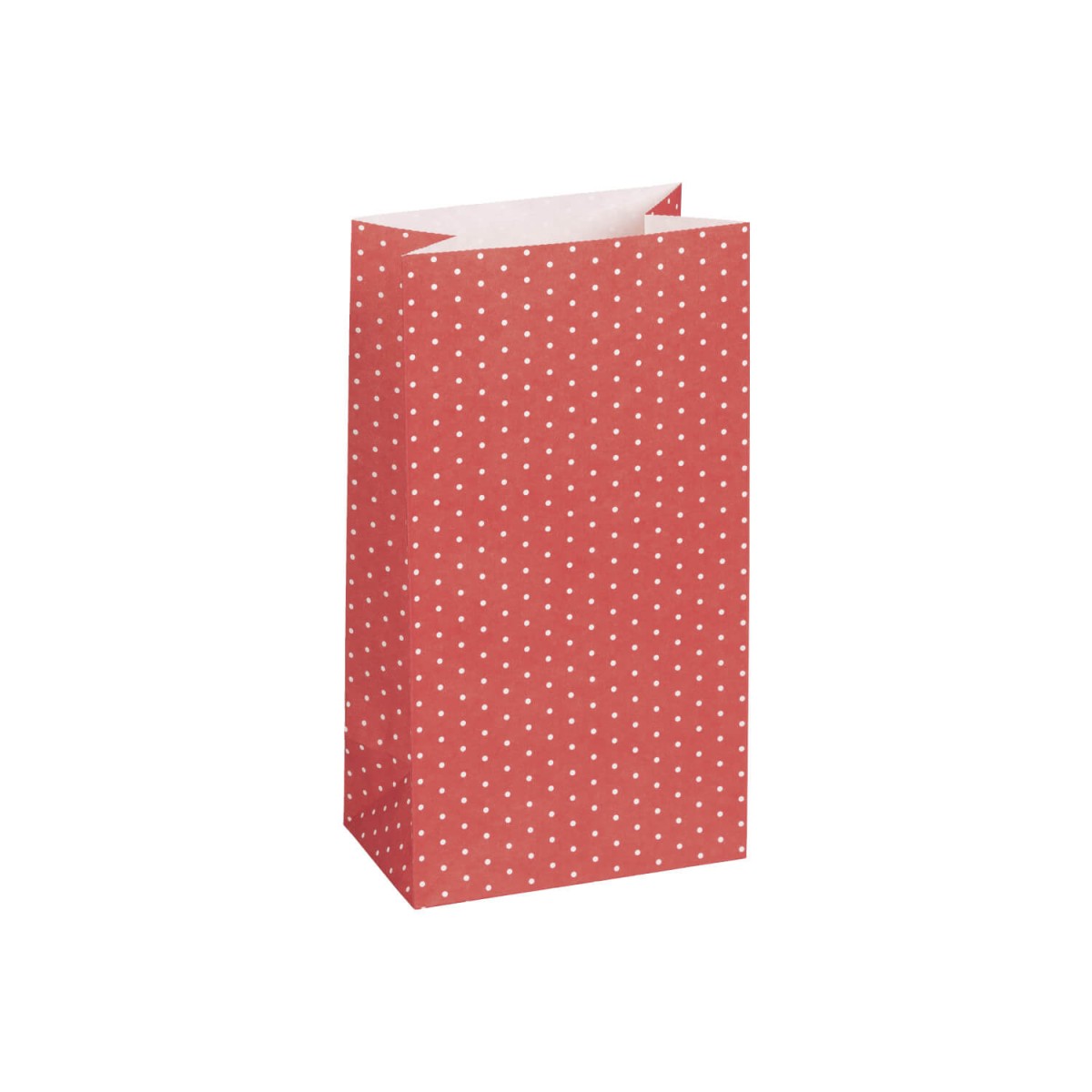 Papiertüte rot-weiß für Adventskalender