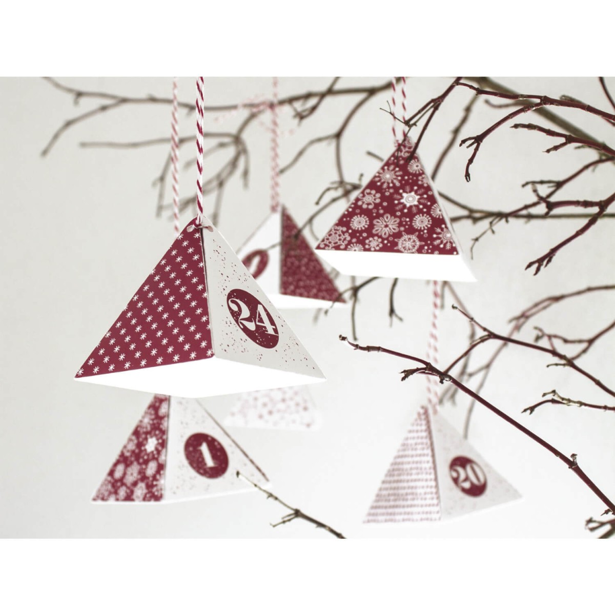 Detailansicht Bastelset Adventskalender von HEYDA
