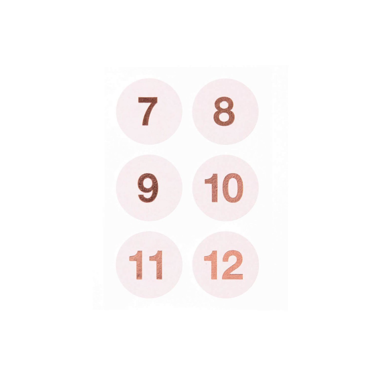 Sticker Zahlen Adventskalender