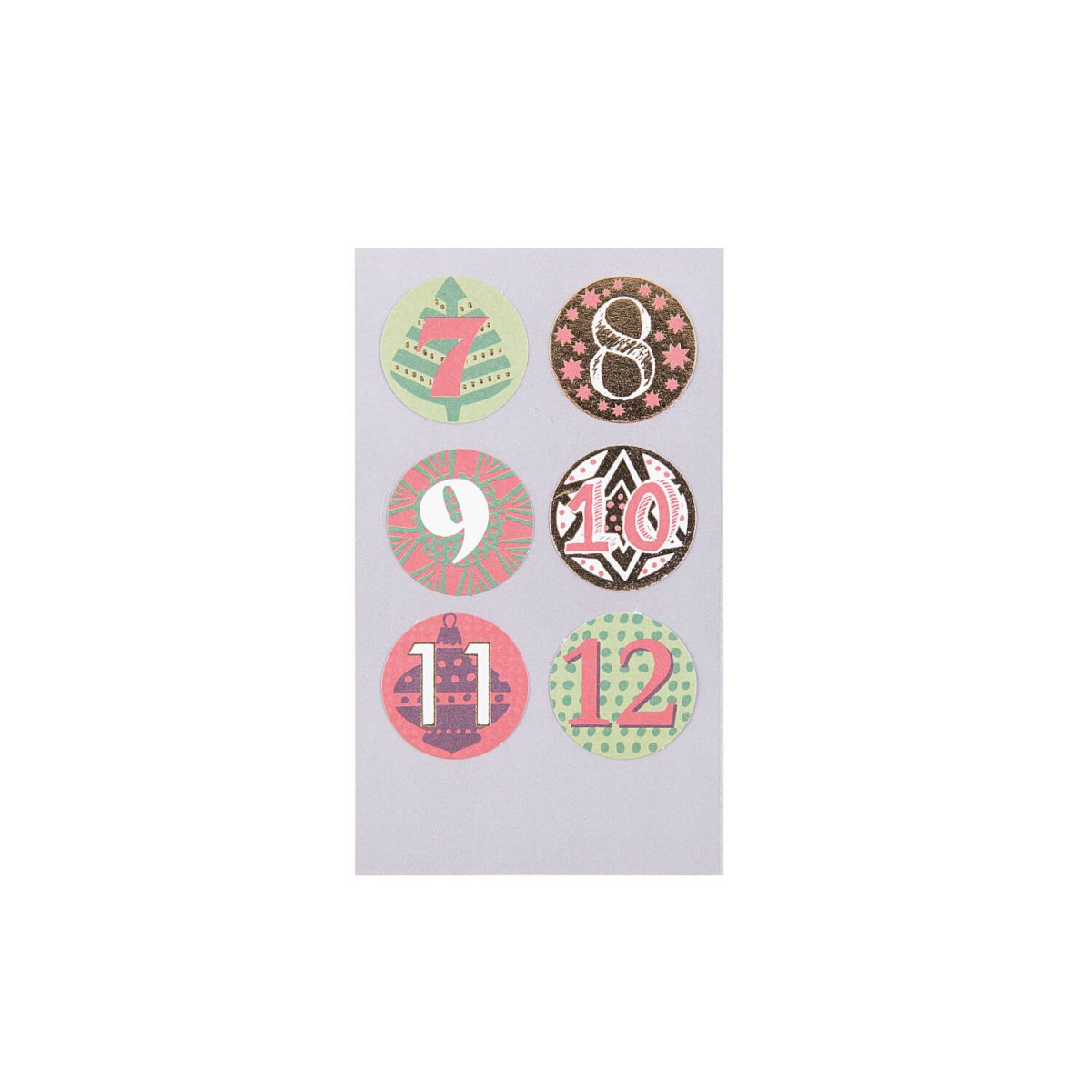 Sticker rund Adventskalender
