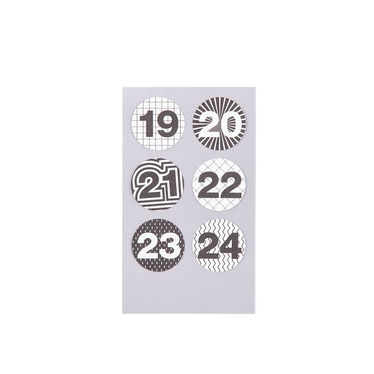 Zahlensticker Adventskalender von Rico Design