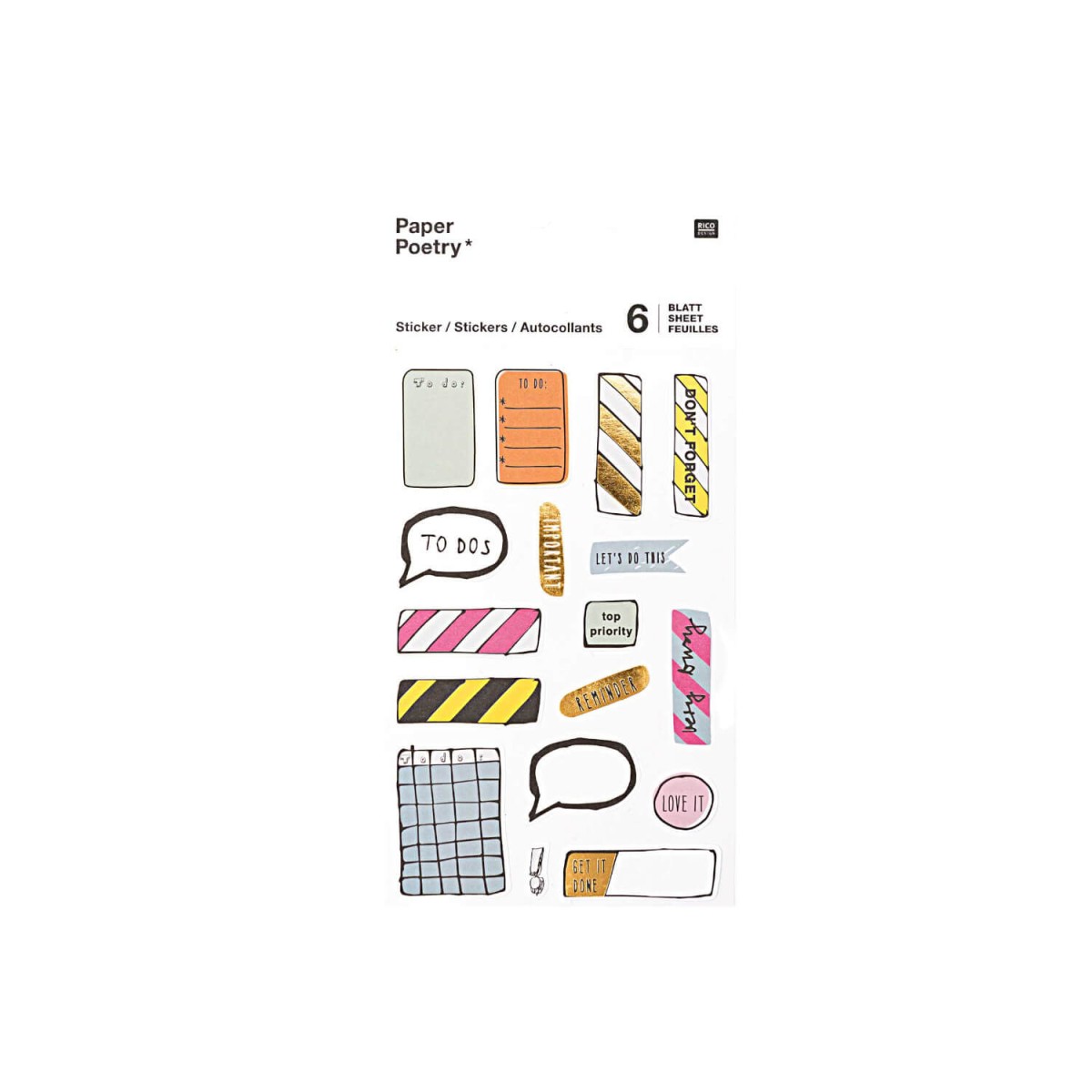 Sticker Bullet Journal bunt