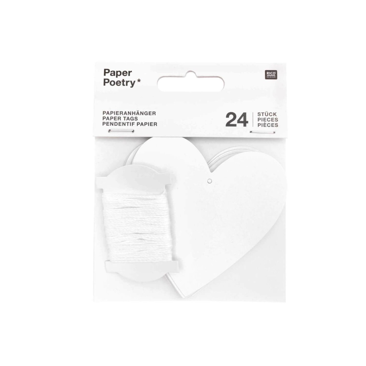 Papieranhänger Herz L von Rico Design