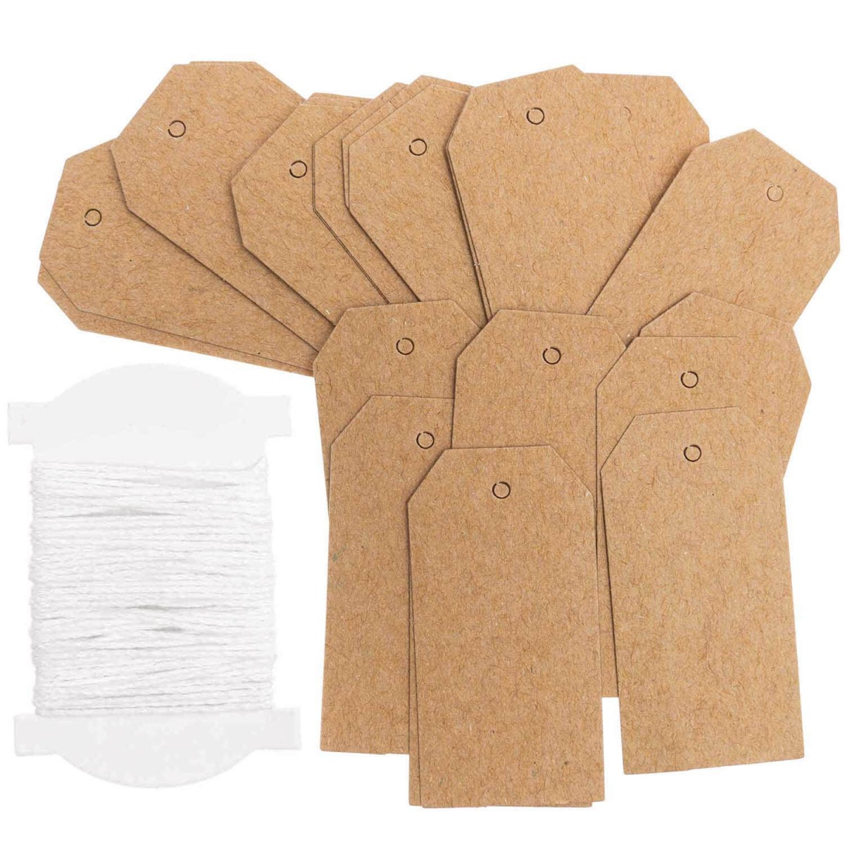 Papieranhänger Kraftpapier S 24 Stück