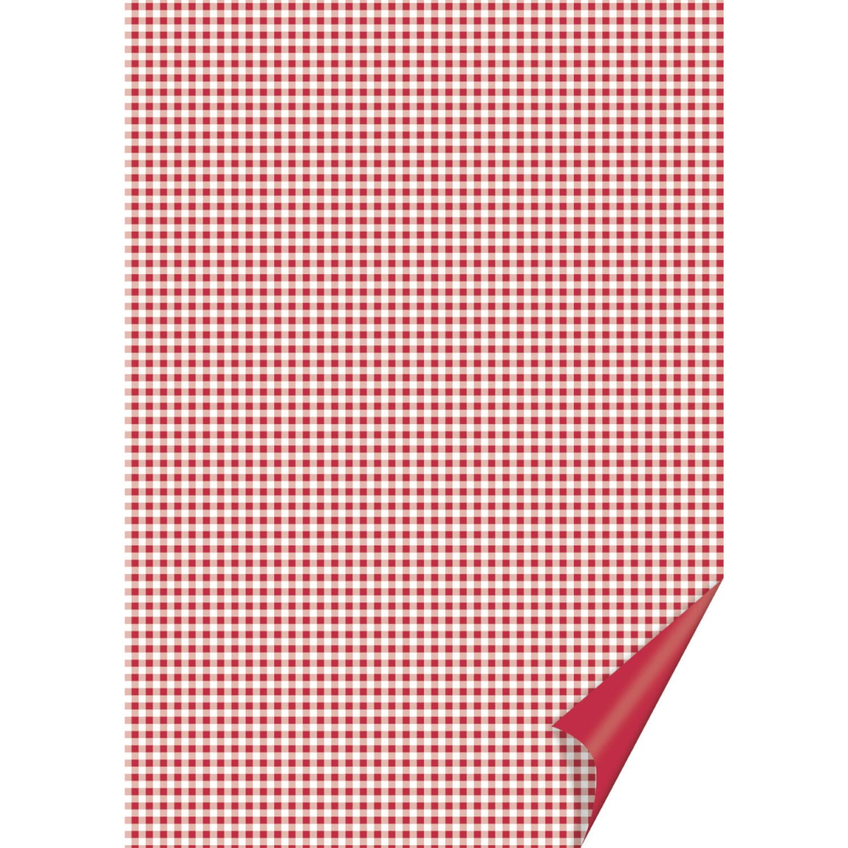 Bastelkarton Karo rot-weiß A4