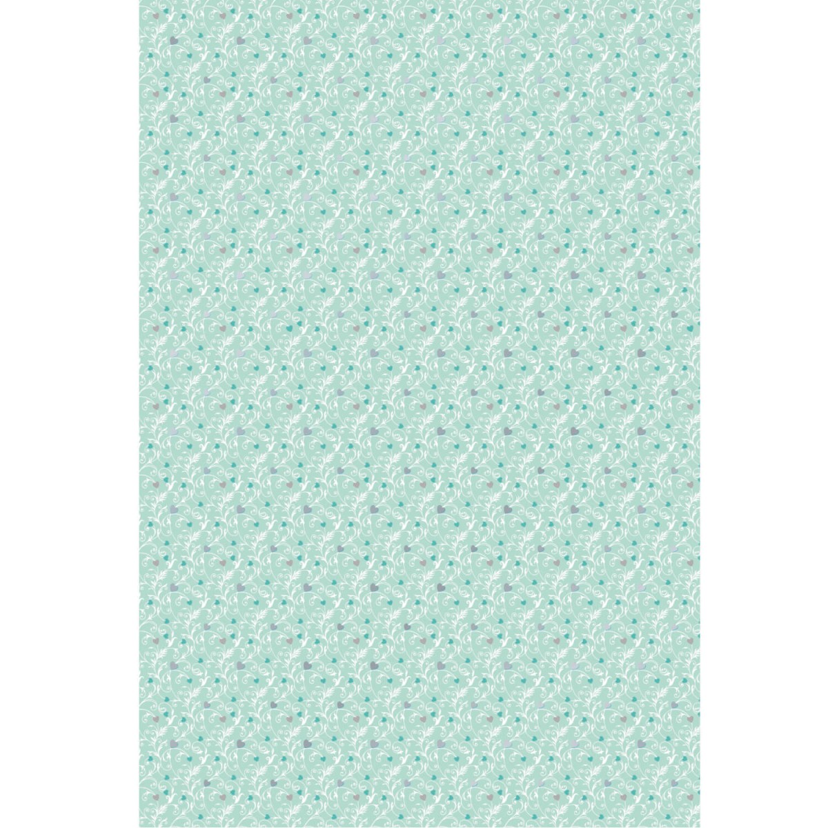 Motivkarton Just Married Ornamente mint A4