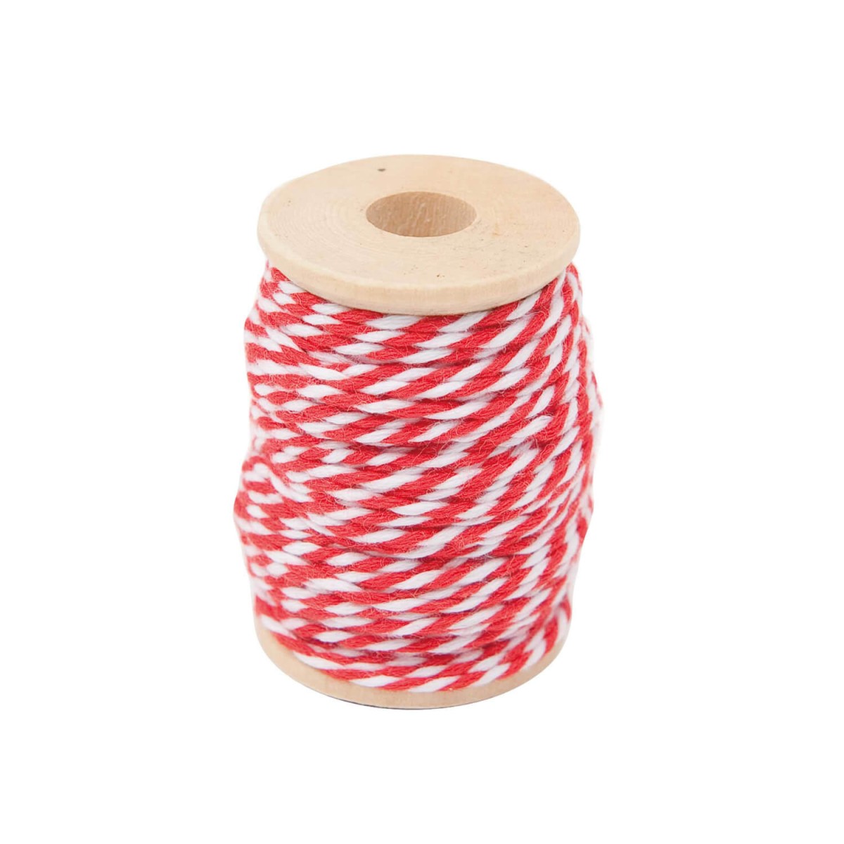 Paper Poetry Baumwollgarn rot weiß 15 m