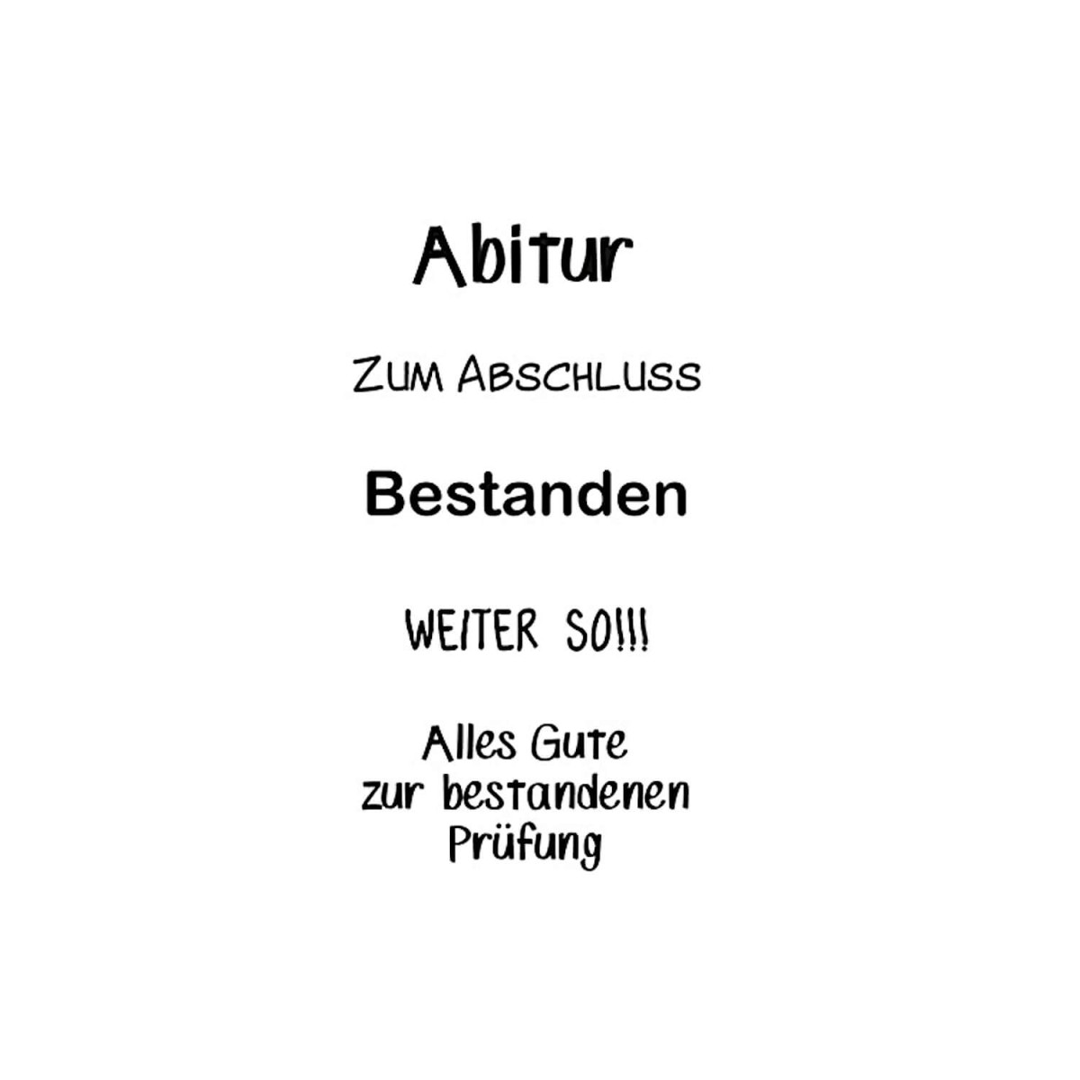 Stempel Abitur bestandene Prüfung