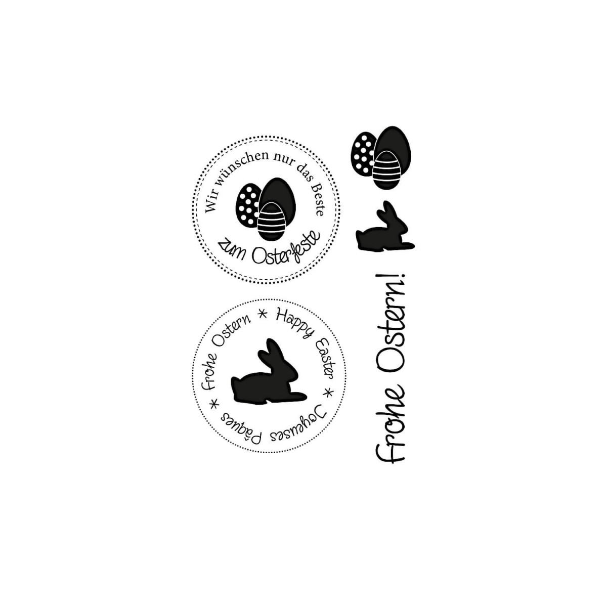 Clearstamps Frohe Ostesrn 5-teilig