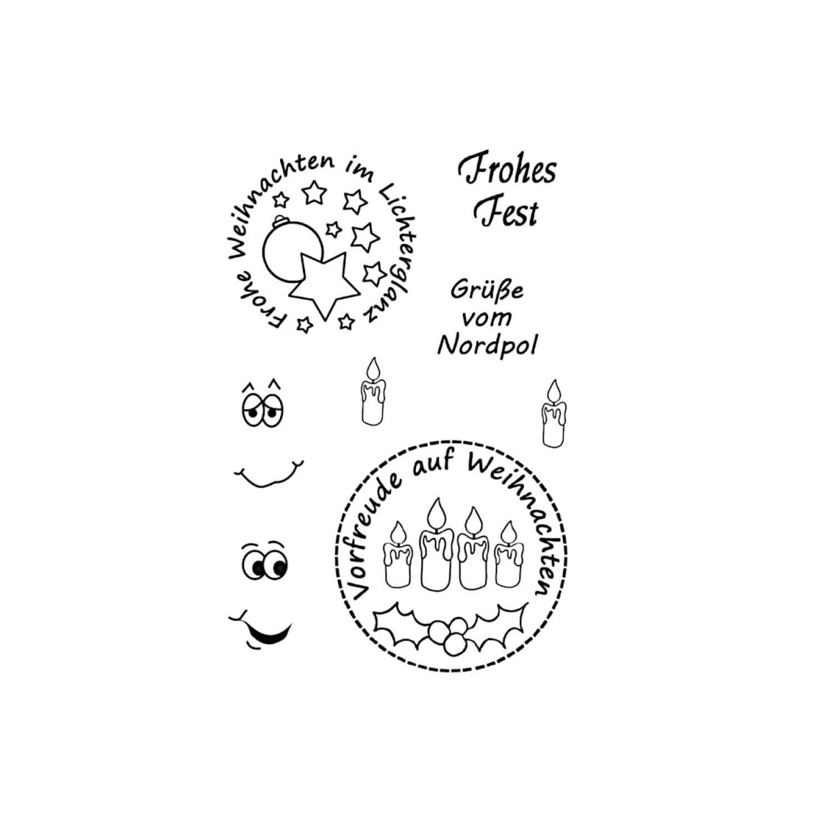 Stempel Frohes Fest von efco
