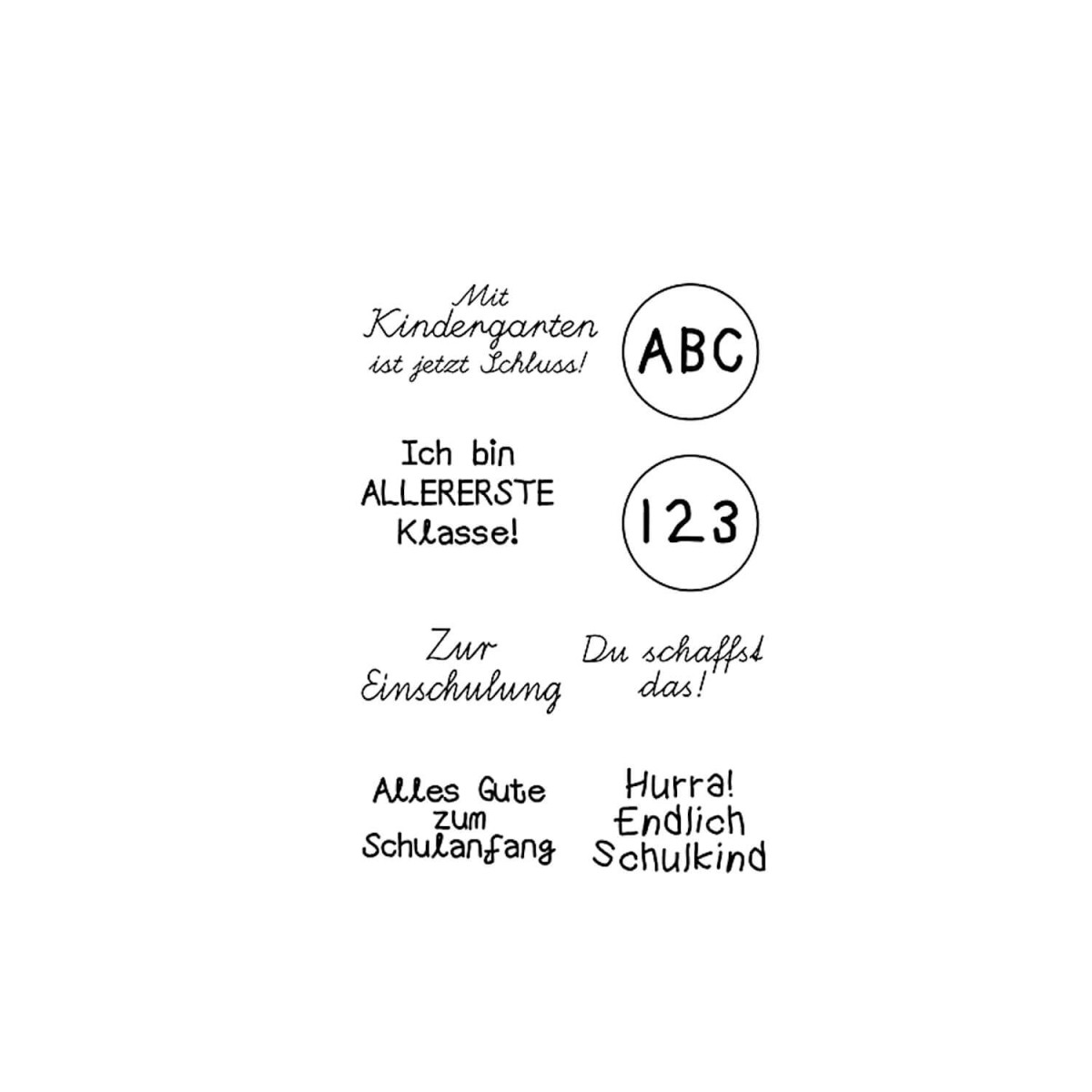 Transparente Stempel Schulstart von efco
