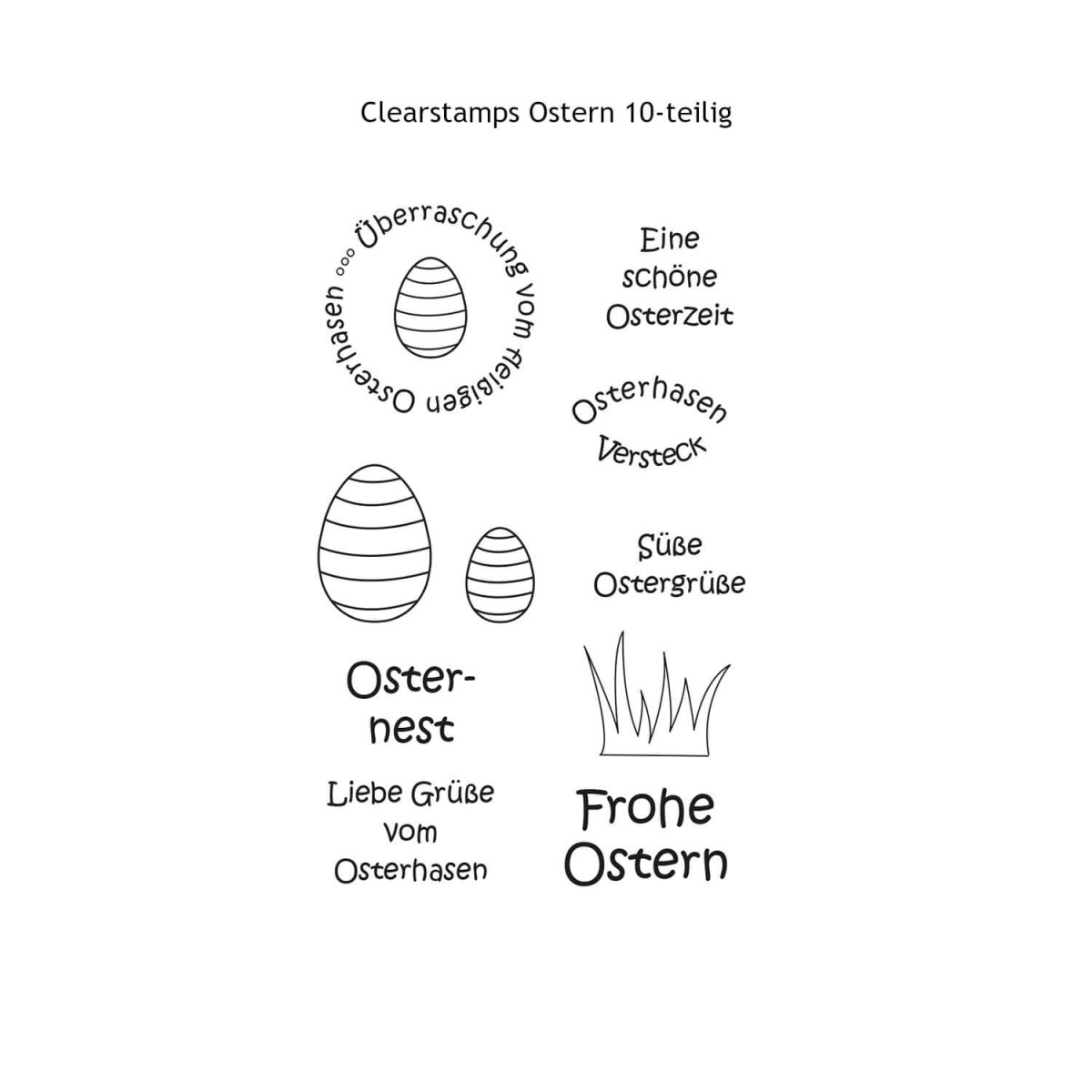 Clearstamps Ostern 10teilig