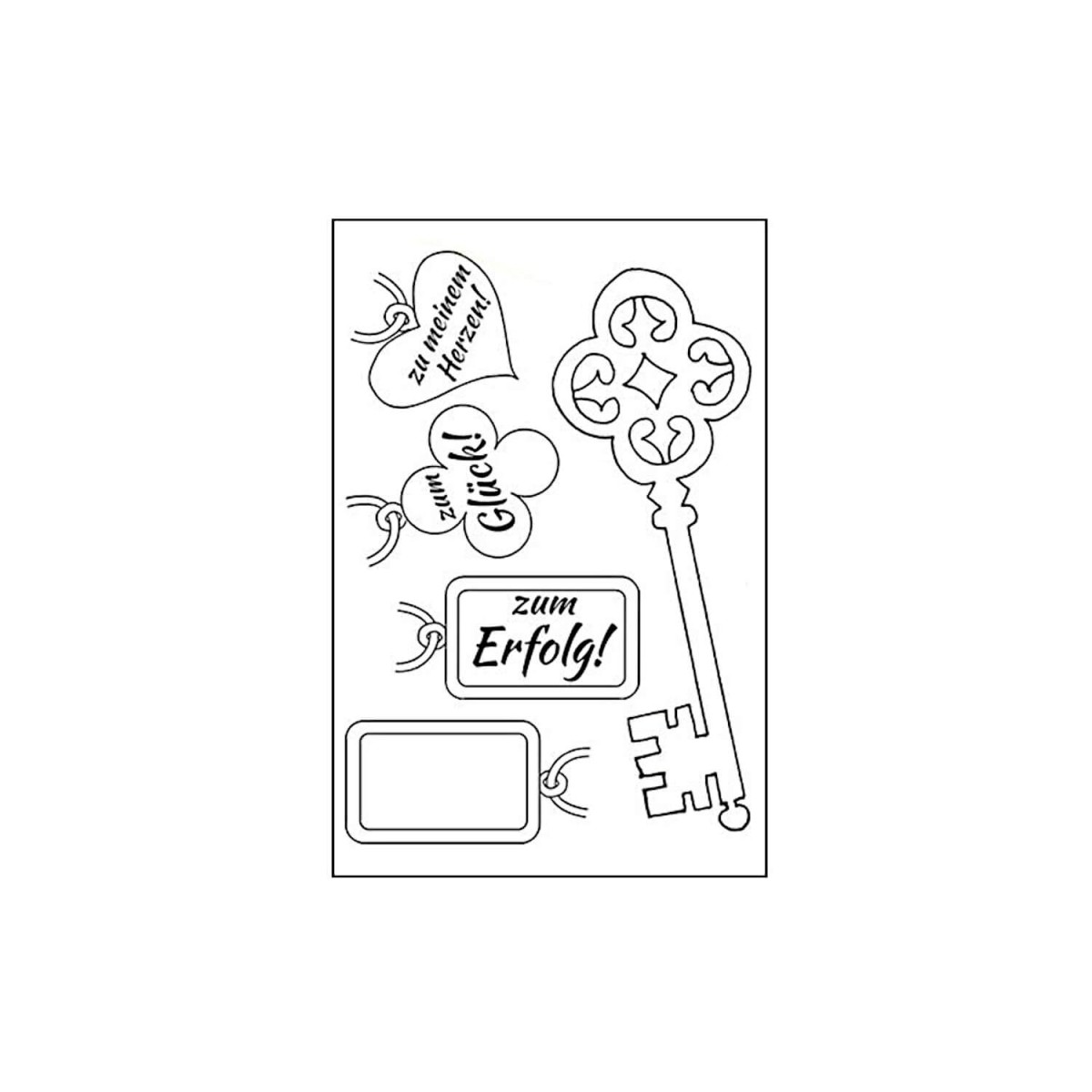 Clearstamps Schlüssel 5-teilig von efco