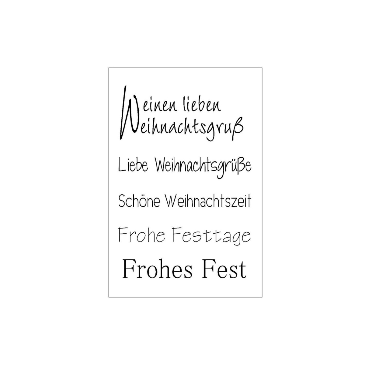 Clearstamps Weihnachtsgruß von efco