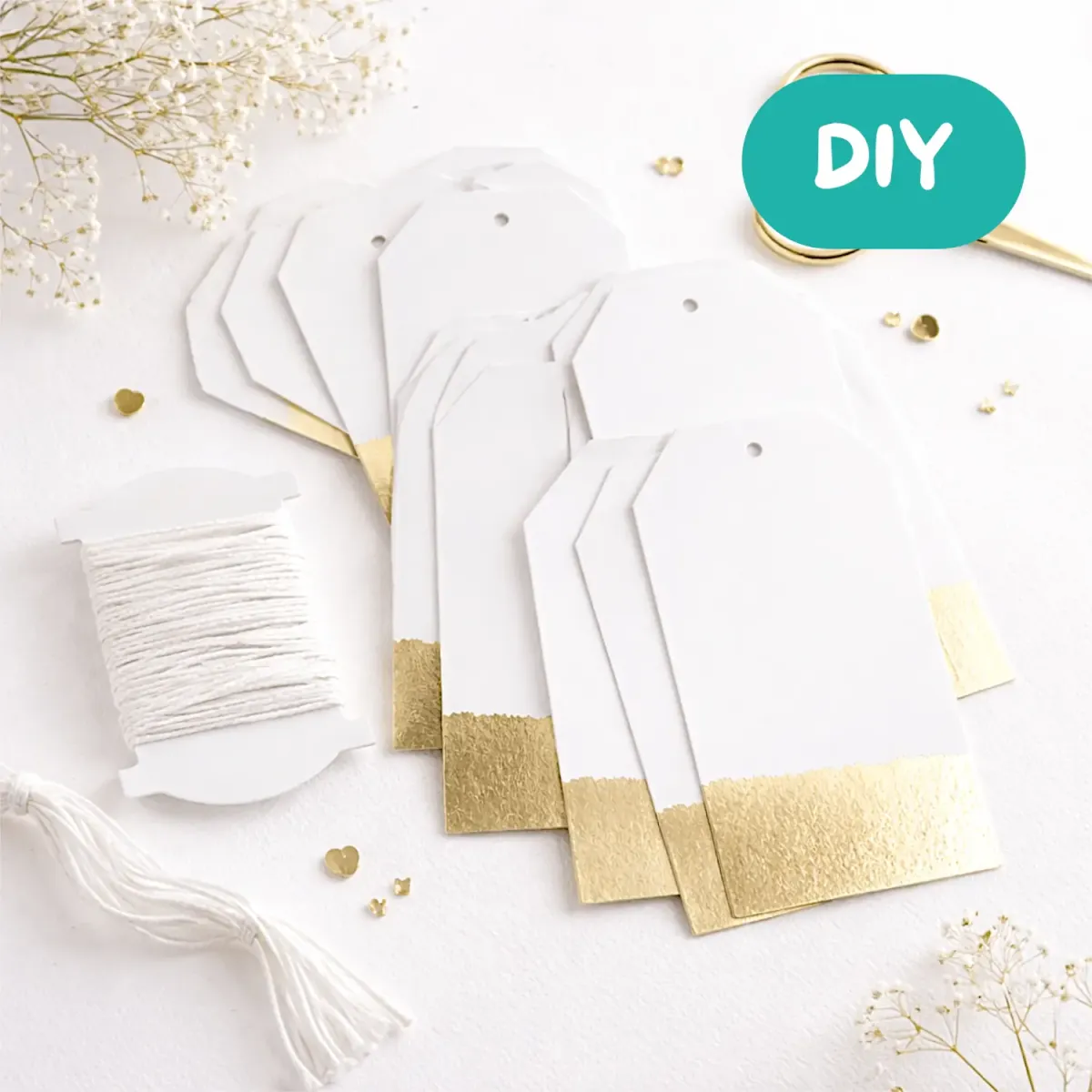 DIY Idee - edle Geschenkanhänger gestalten