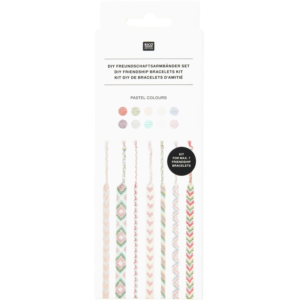 DIY Freundschaftsarmbänder Set Pastel Colours