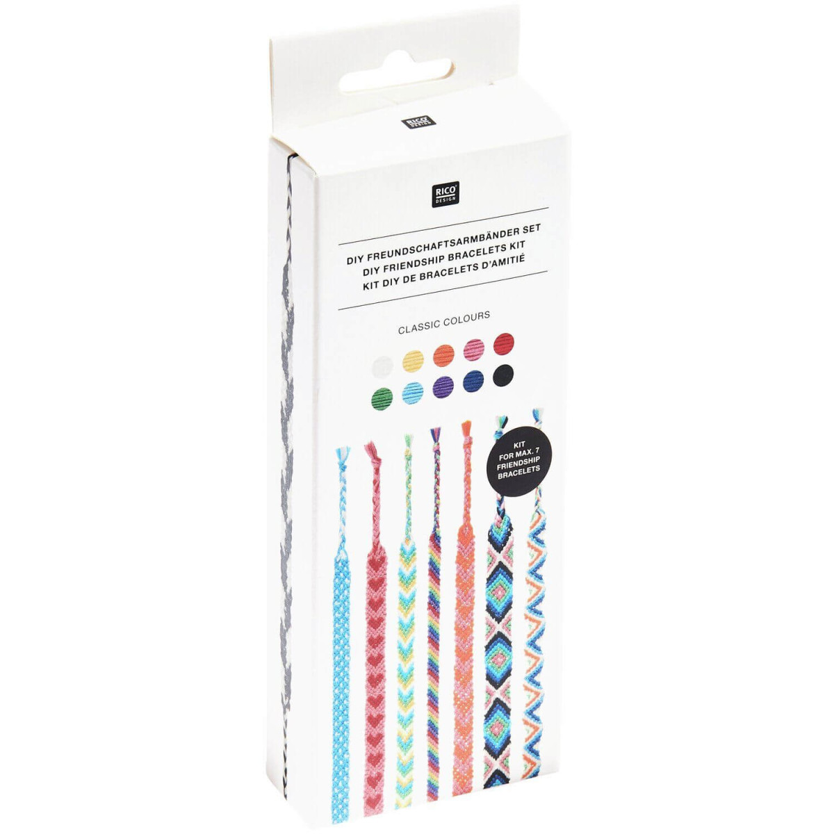 DIY-Set Freundschaftsarmbänder Classic Colours verpackt