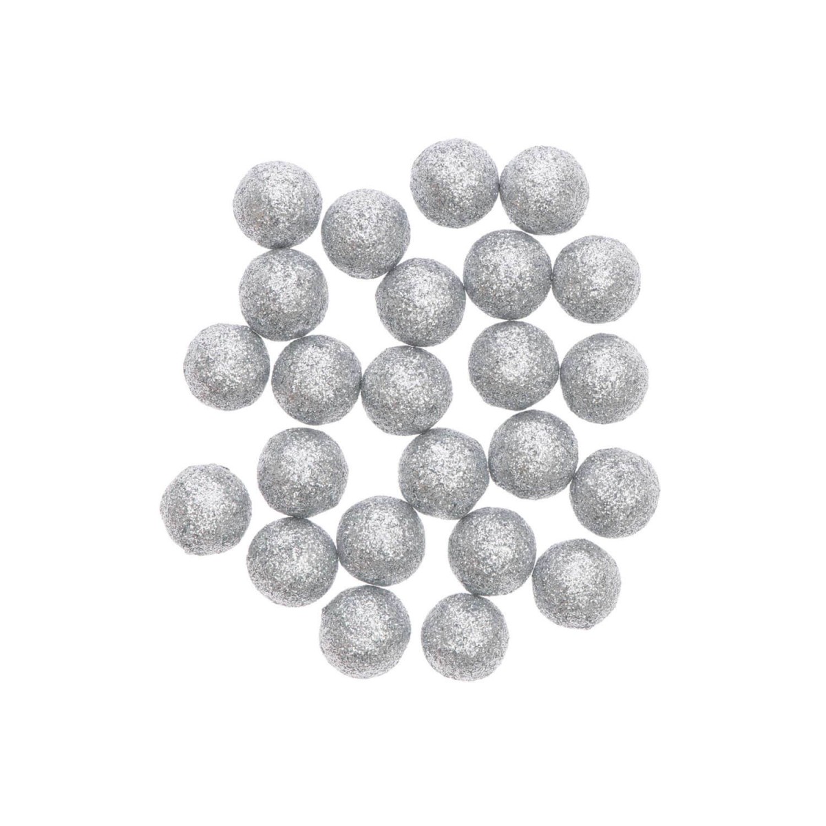 Ohhh! Lovely! Glitterkugeln silber