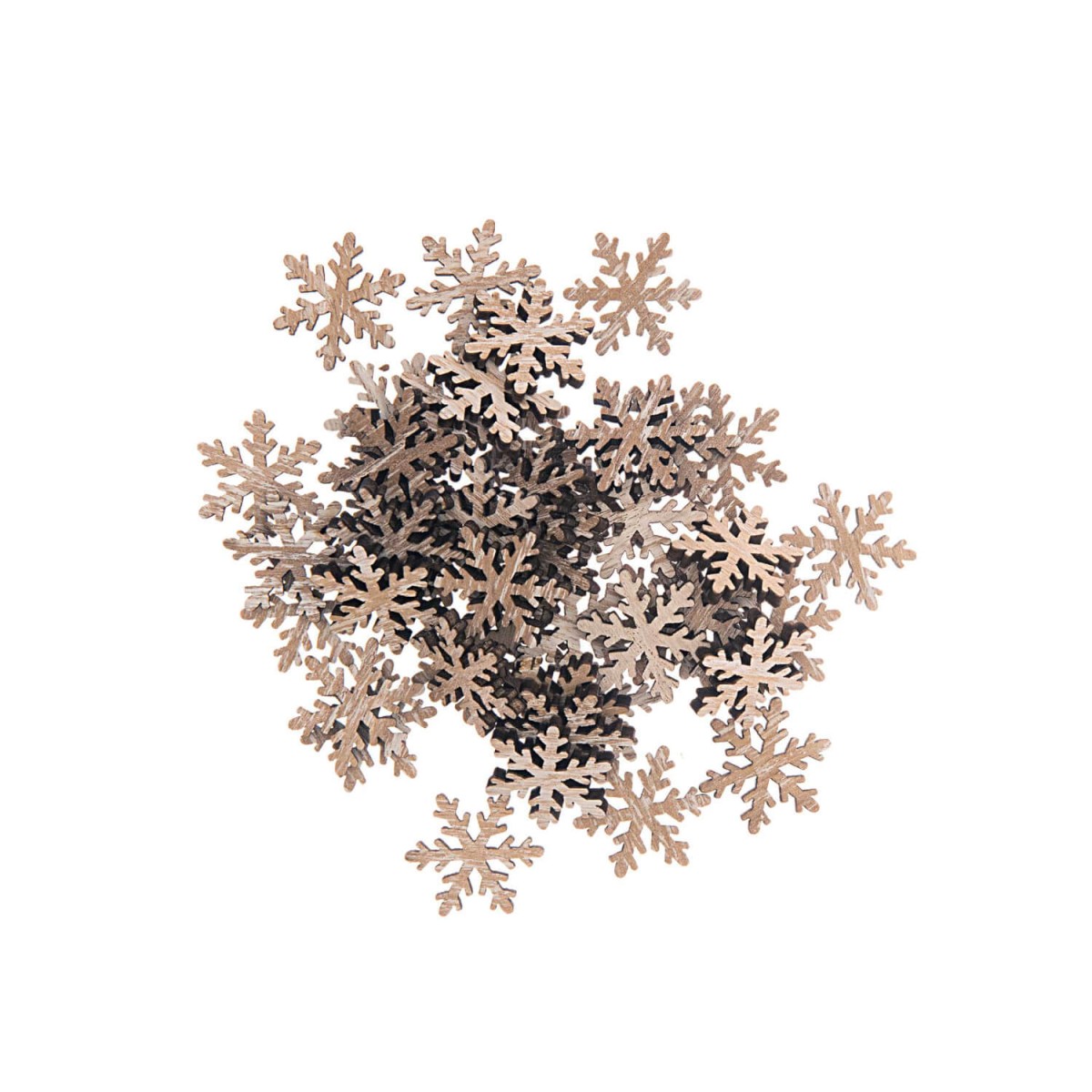 Schneeflocke Holzstreuer Rico Design