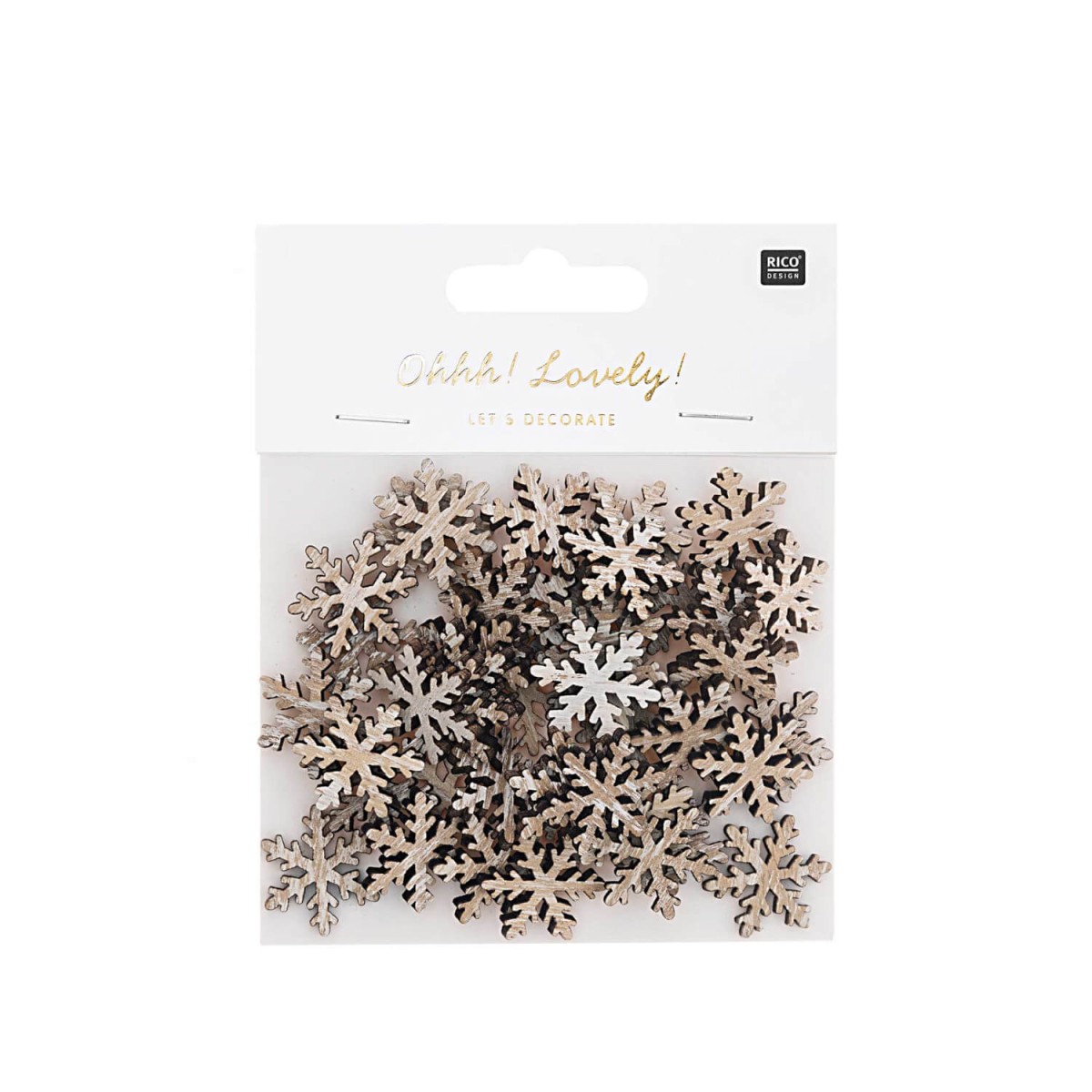 Ohhh! Lovely! Deko-Streu Schneeflocke natur